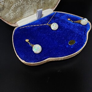 Rare 1922 Antique Horace Welch Floating Opal Set 14k Gold - Etsy