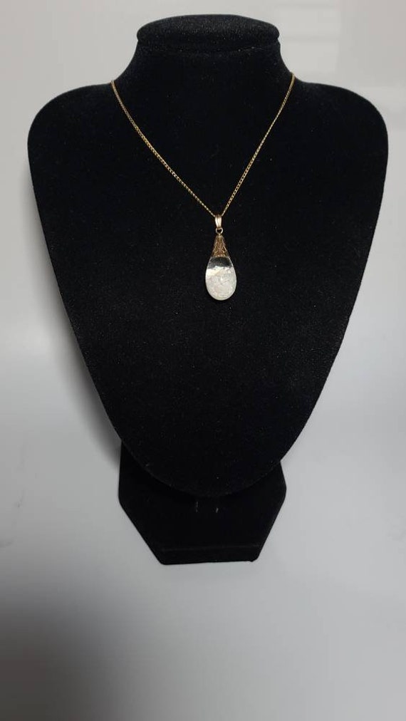 Vintage teardrop Iris floating opal - image 5