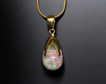 Australian opal pendant floating opals