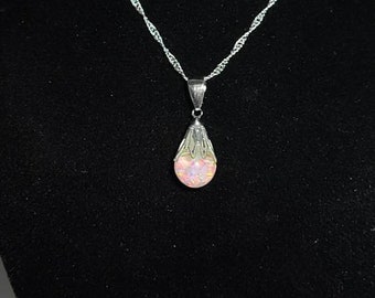 Australian floating opal necklace