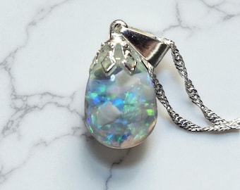 Australian Floating Opal Necklace