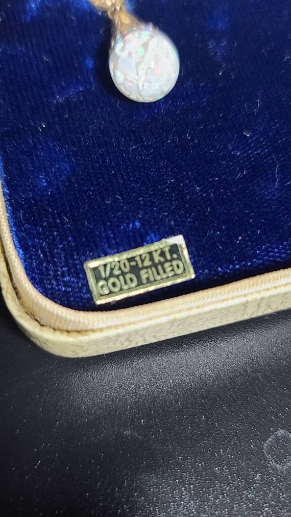 Vintage teardrop Iris floating opal - image 4