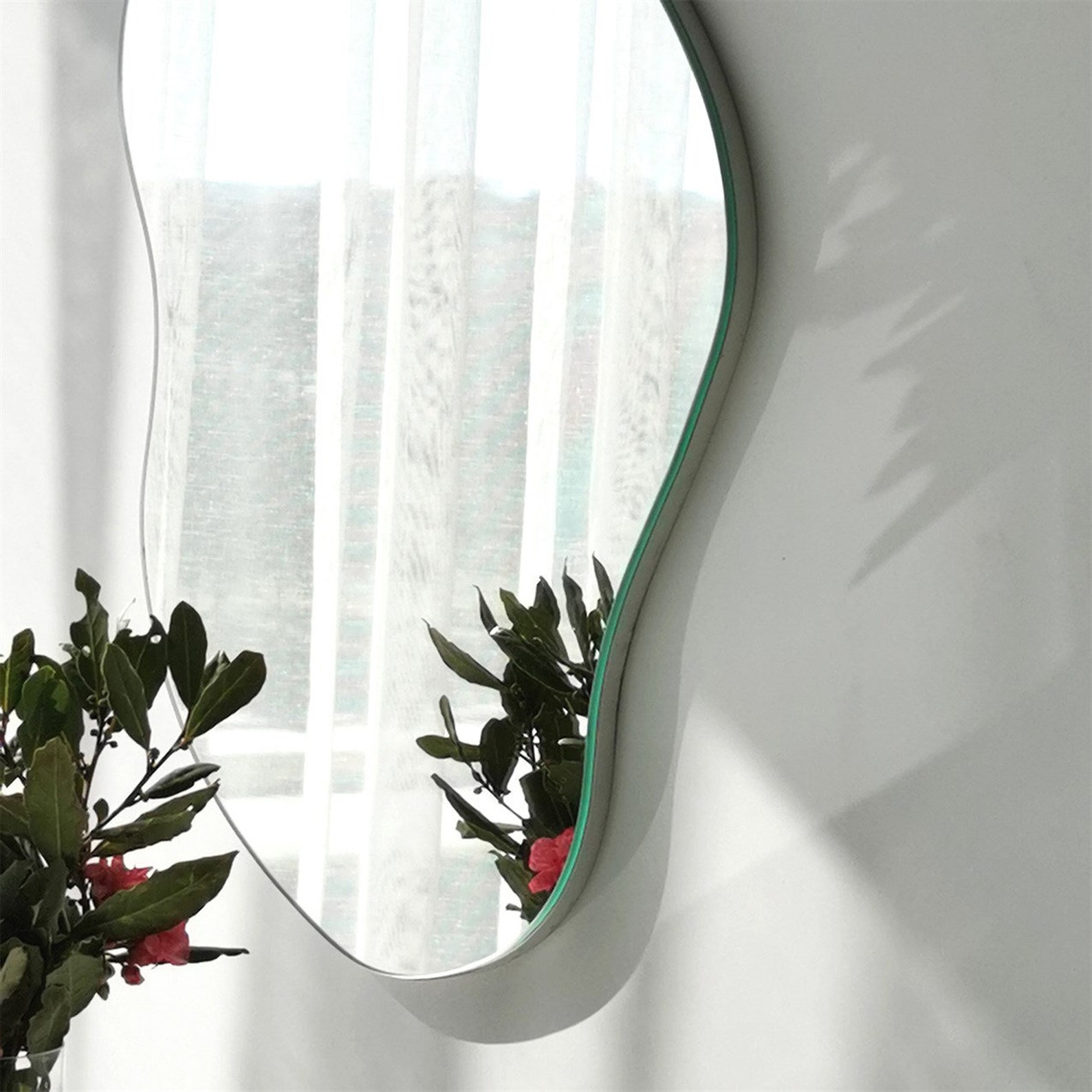 Wavy Asymmetrical Wall Mirror Full Lenght Vanity Mirror Etsy