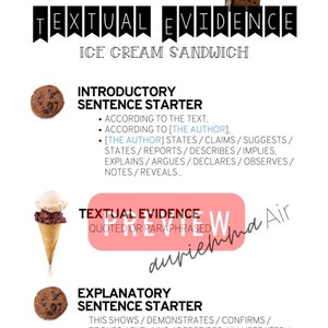 How to Create a Textual Evidence Anchor Chart, English Teacher ...
