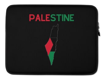 Palestine Laptop Sleeve,Laptop Cover,Palestine Gift,Palestine Gifts,Palestine Support,Flag Map Designs,Palestinian Gift,Support Palestine