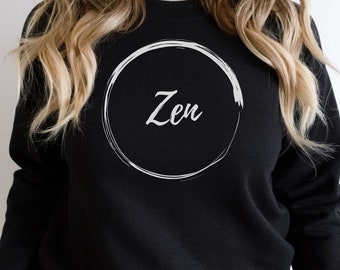 Zen Circle Sweatshirt: Unisex Yoga Crewneck