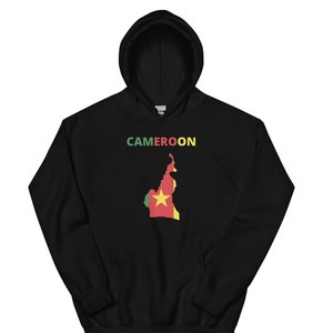 CAMEROON Hoodie,Cameroon Gift,Cameroon Flag Map,Cameroon Gifts,Cameroon Birthday,African Heritage,Cameroon Holiday,Cameroon Vacation,