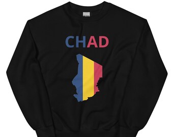 Chad Flag Map Sweatshirt: Heritage Pride Clothing Gift
