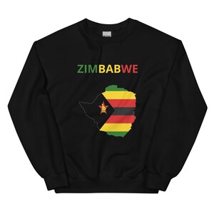 ZIMBABWE Sweatshirt,Zimbabwe Gift,Zimbabwe Gifts,Zimbabwe Flag Map,Zimbabwe Birthday,Zimbabwe Holiday,Zimbabwe Clothing,Flag Gift,Map Gift,