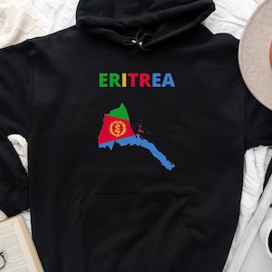 ERITREA Hoodie,Eritrea Gifts,Eritrea Gift,Eritrea Flag Map,Eritrea Birthday,Eritrea Holiday,Eritrean People,Eritrean Heritage,Flag Gift