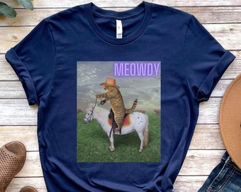 Meowdy Cat Cowboy T-Shirt: Funny Cat Lover Gift