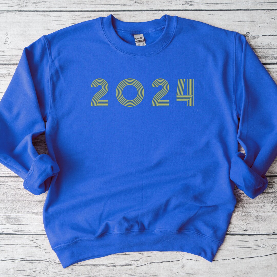 2024 Gold Text Sweatshirt New Year's Sweatshirt New Etsy