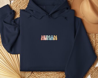 HUMAN Hoodie, Mental Health Hoodie, Mental Health Awareness, Anxiety Hoodie, Women Mental Health, Women Inspirational Hoodie