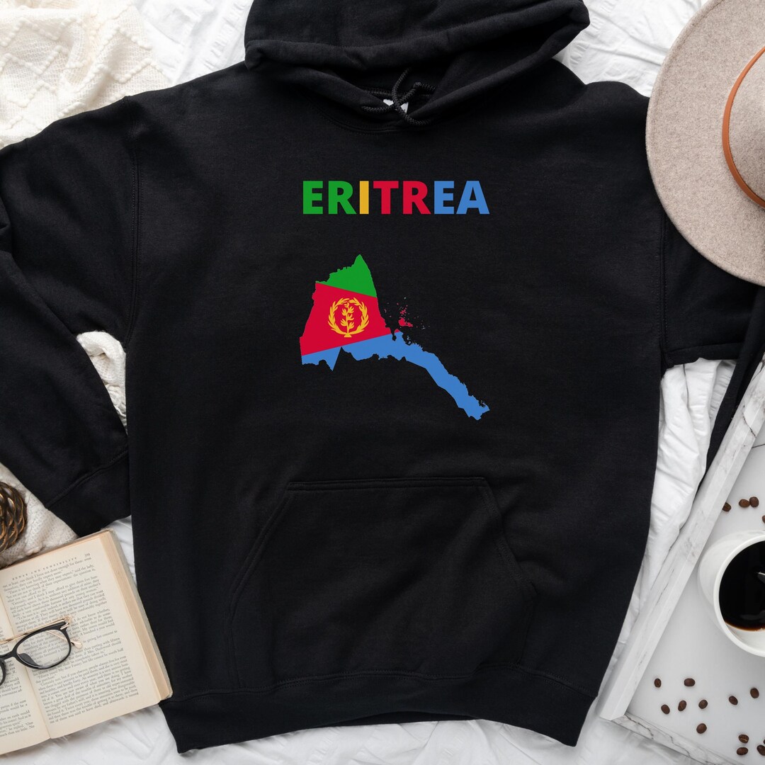 Personalised Eritrea Hoodie Dress Eritrean Map Mix African Pattern Simple Style LT14