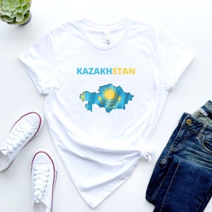 KAZAKHSTAN T-shirt,Kazakhstan Gift,Kazakhstan Gifts,Kazakhstan Flag,Kazakhstan Map,Kazakhstan Roots,Kazakhstan Holiday,Flag Gift,Map Gift