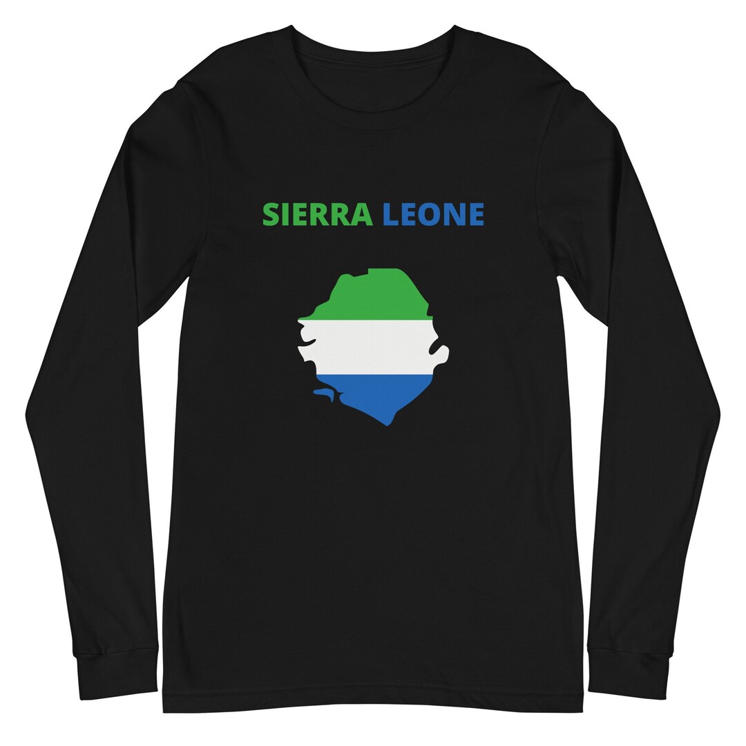SIERRA LEONE Long Sleeve Tshirtsierra Leone Giftsierra Etsy