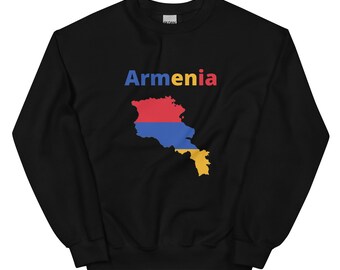 ARMENIA Sweatshirt,Armenia Gifts,Armenian Gift,Armenia Birthday,Armenia Flag,Armenia Crew,Flag And Map Design,Flag And Clothing,Tourist Gift