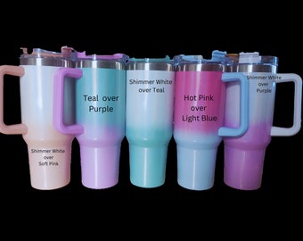 40oz sublimation tumbler with handle