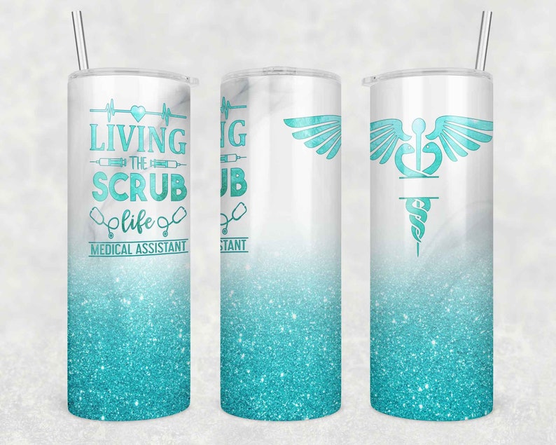 20oz Skinny Tumbler NURSELIFE MEDICAL ASSISTANT 2 - Etsy