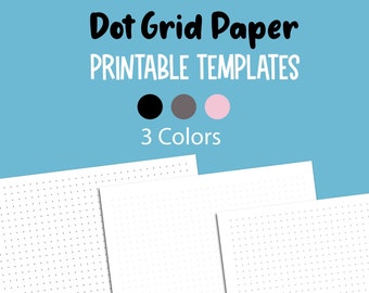 Printable Dot Grid Paper Printable, Bullet Journal Dot Grid Paper, Dot grid paper Letter