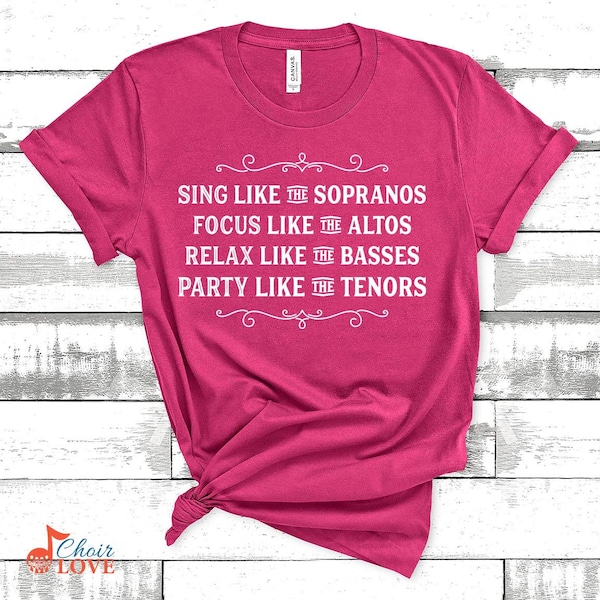 Funny Choir Shirt Etsy
