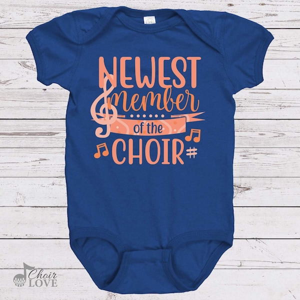 Baby Gift, Gift For Baby, Singing Gift, Newest Member Of The Choir Unisex Baby Bodysuit