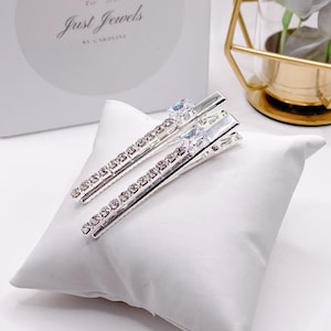 Silber Diamanté Haarspangen, Accessoires, Schmuck, Haarschmuck, Silber, Diamanten, Haarspange