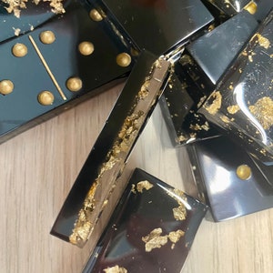 Black and Gold Domino Game