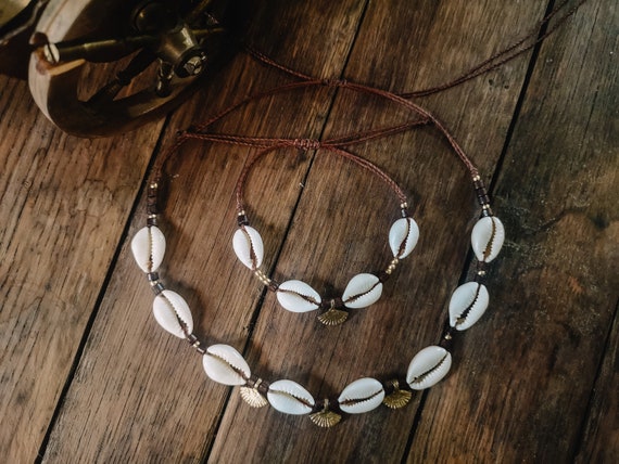 Muschelkette gold Set Boho Perle Armband Strand Kette Anhänger gold Kauri Kette Muschel Armband Strandschmuck Geschenkset Schmuck Idee