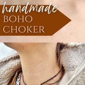 Boho wooden choker surfer