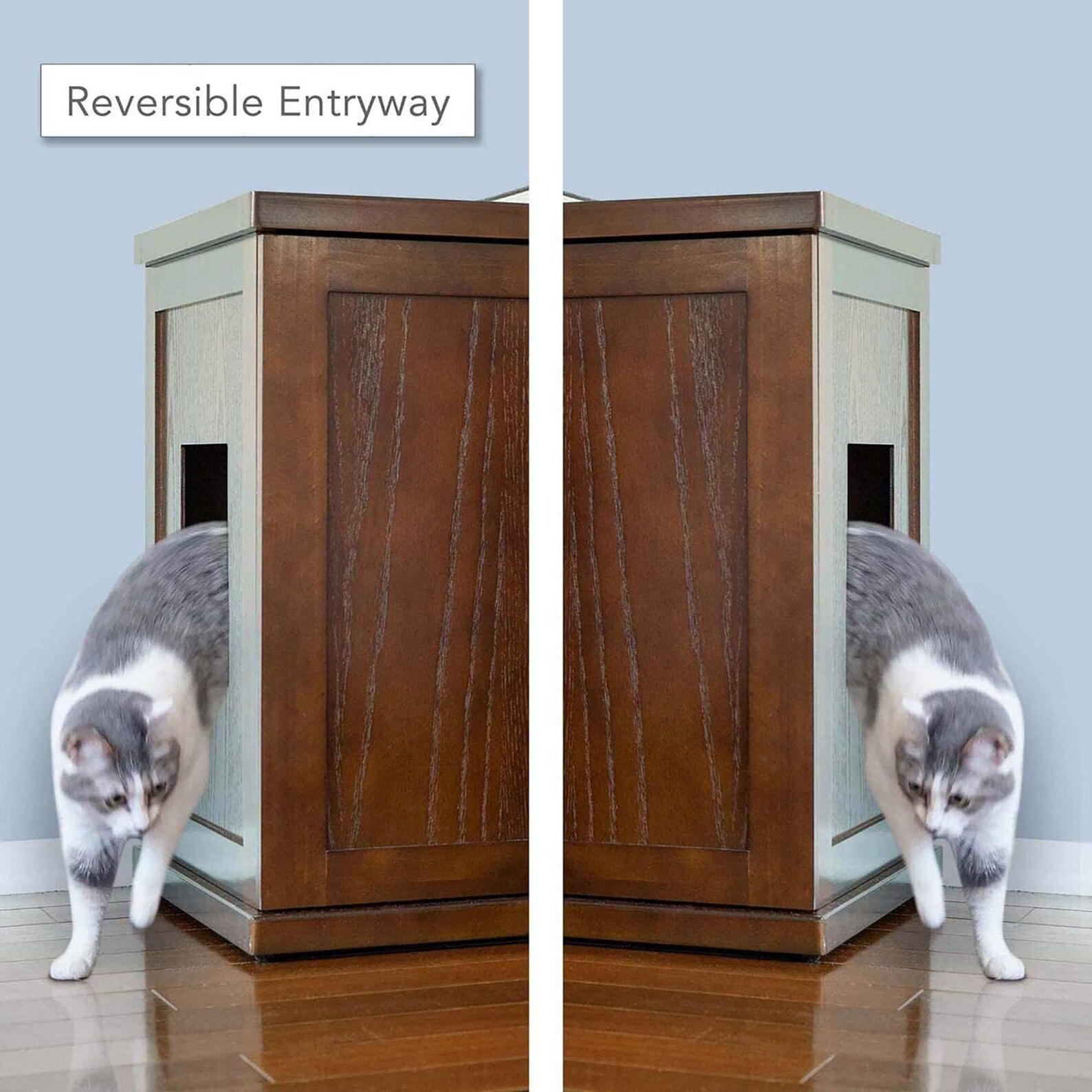 Cat Litter Box Enclosure Hidden Litter Tray Cat Etsy