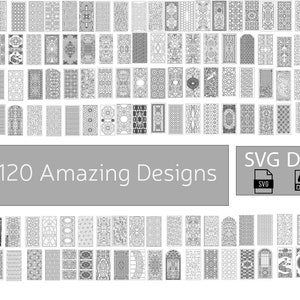 120 Panel Vectors., handpicked incredible designs, DXF, SVG, EPS, lasering and cnc machining files
