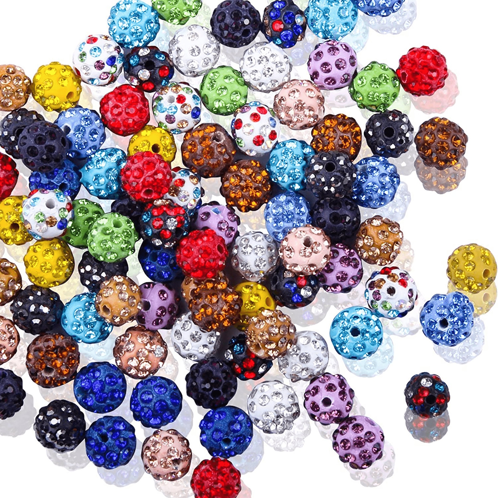 Clay Beads for Jewelry Making 225pcs Pave Beads 10mm Disco Etsy