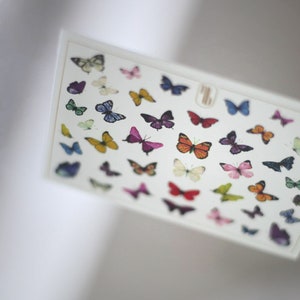 Colorful butterflies | Waterslide nail decal set | Nail art
