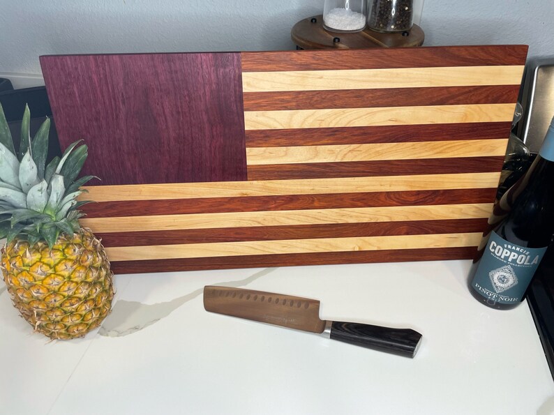 American Flag Cutting Board made to Order Etsy