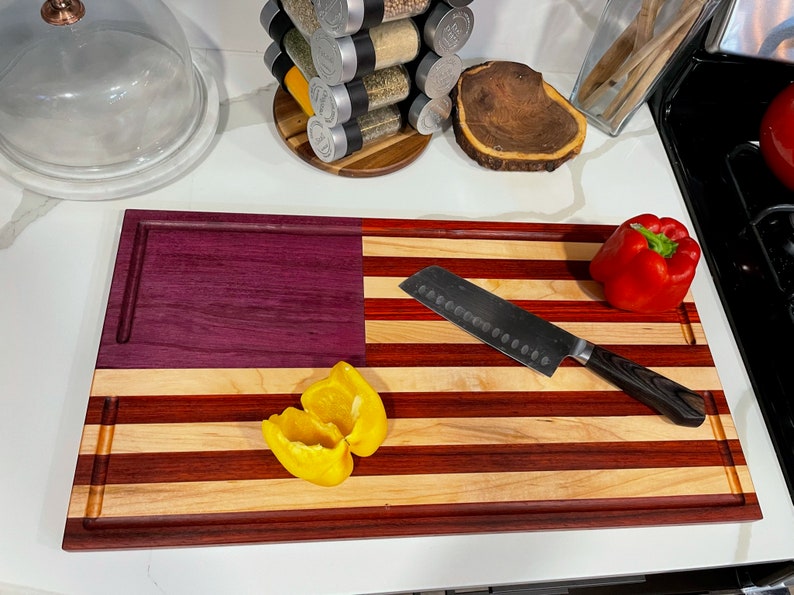 American Flag Cutting Board made to Order Etsy