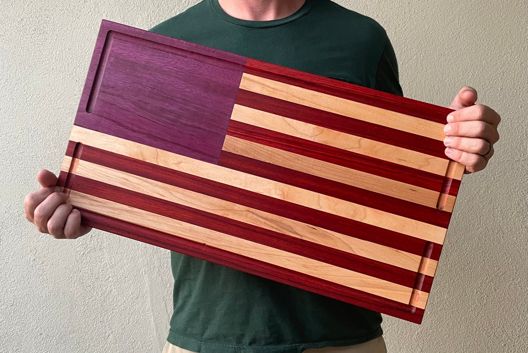 American Flag Cutting Board made to Order Etsy