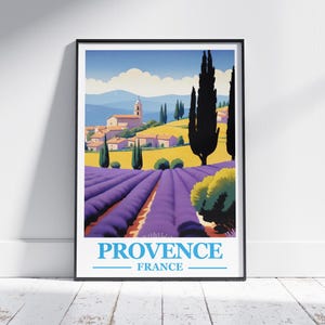 Provence Poster | Art Print | French Print | Provence France Art | Travel Poster