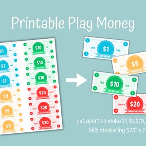 Printable Play Money