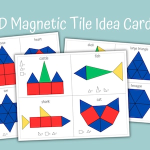 2D-kaarten met magnetische tegelvorm