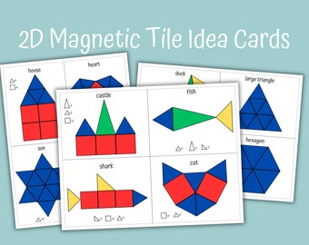 Cartes magnétiques 2D en forme de tuile