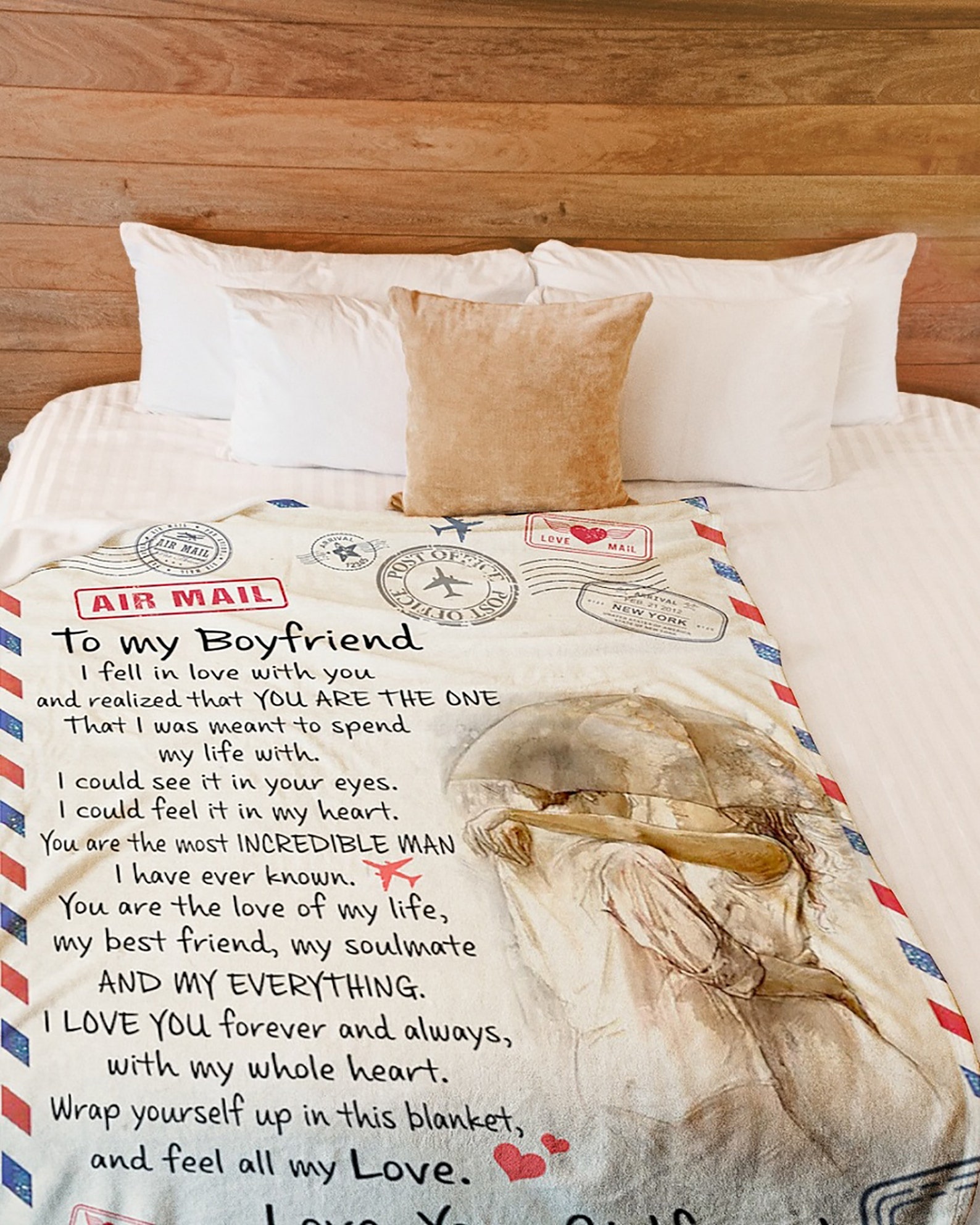 To My Boyfriend Blanket Cozy Premium Fleece BlanketWeighted Etsy