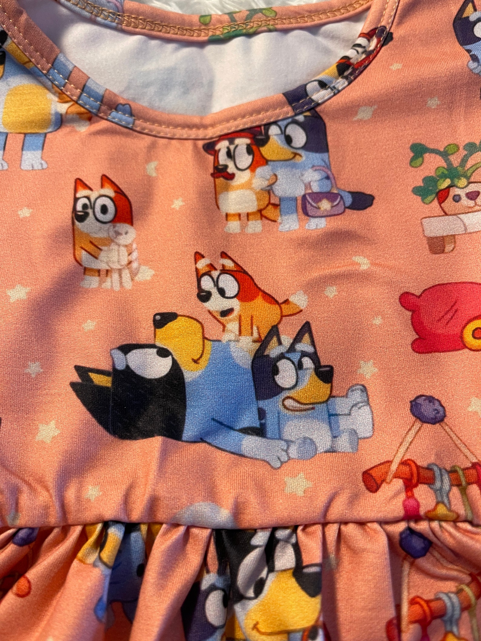 Bluey Inspired Light Pink DressFAST SHIPPING from US Etsy