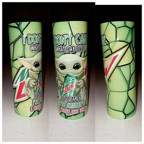 Baby Yoda Mountain Dew Tumbler Etsy