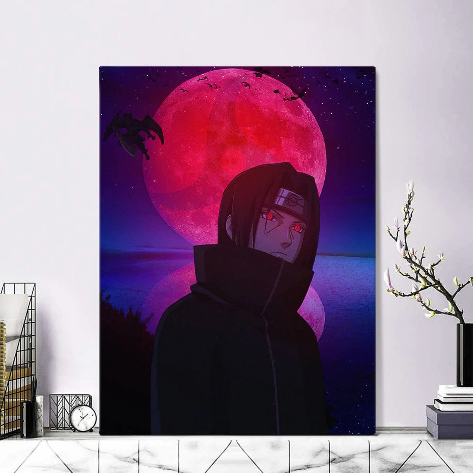 Itachi Uchiha Canvas Poster Itachi Poster Naruto Poster | Etsy
