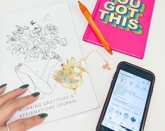 Asian Birds Bookmark: Vintage Gold Tone Metal Book Pendant