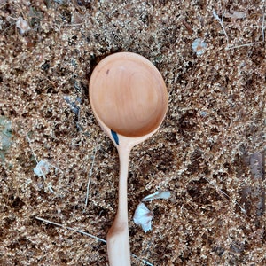 Round Applewood Serving Spoon