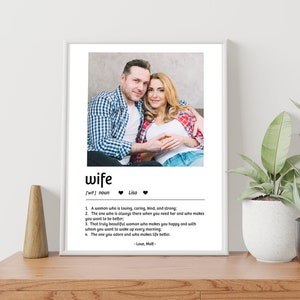 Personalised Wife Printable Gift | Wife Definition Print | Personalised Gift for Wife | Valentines Day Gift|Gift for her|DIGITAL DOWNLOAD