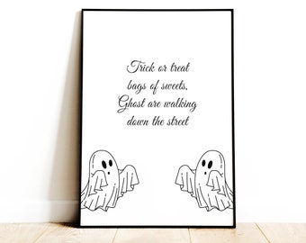Halloween Quote Printable | Halloween Decor | Room Decor | Wall Art Prints | Halloween Art, Halloween Print | Digital Download