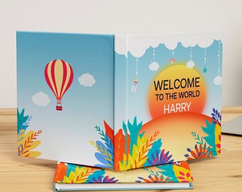 Personalised New Baby Book | New baby Gift  | Gift for Newborns and Parents|Christening & Newborn Gifts| Baby Memory Book